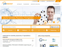 Tablet Screenshot of jobvector.com