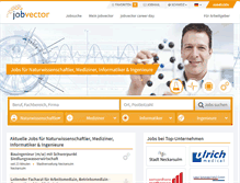 Tablet Screenshot of jobvector.ch