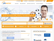 Tablet Screenshot of jobvector.de